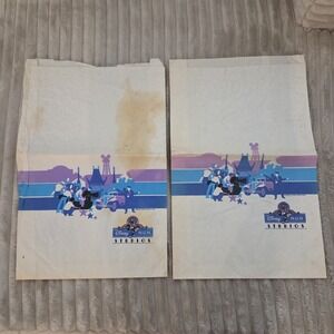 LOT OF 2 Walt Disney MGM Studios Park Pastry Bags Mickey Mouse Vintage 1986